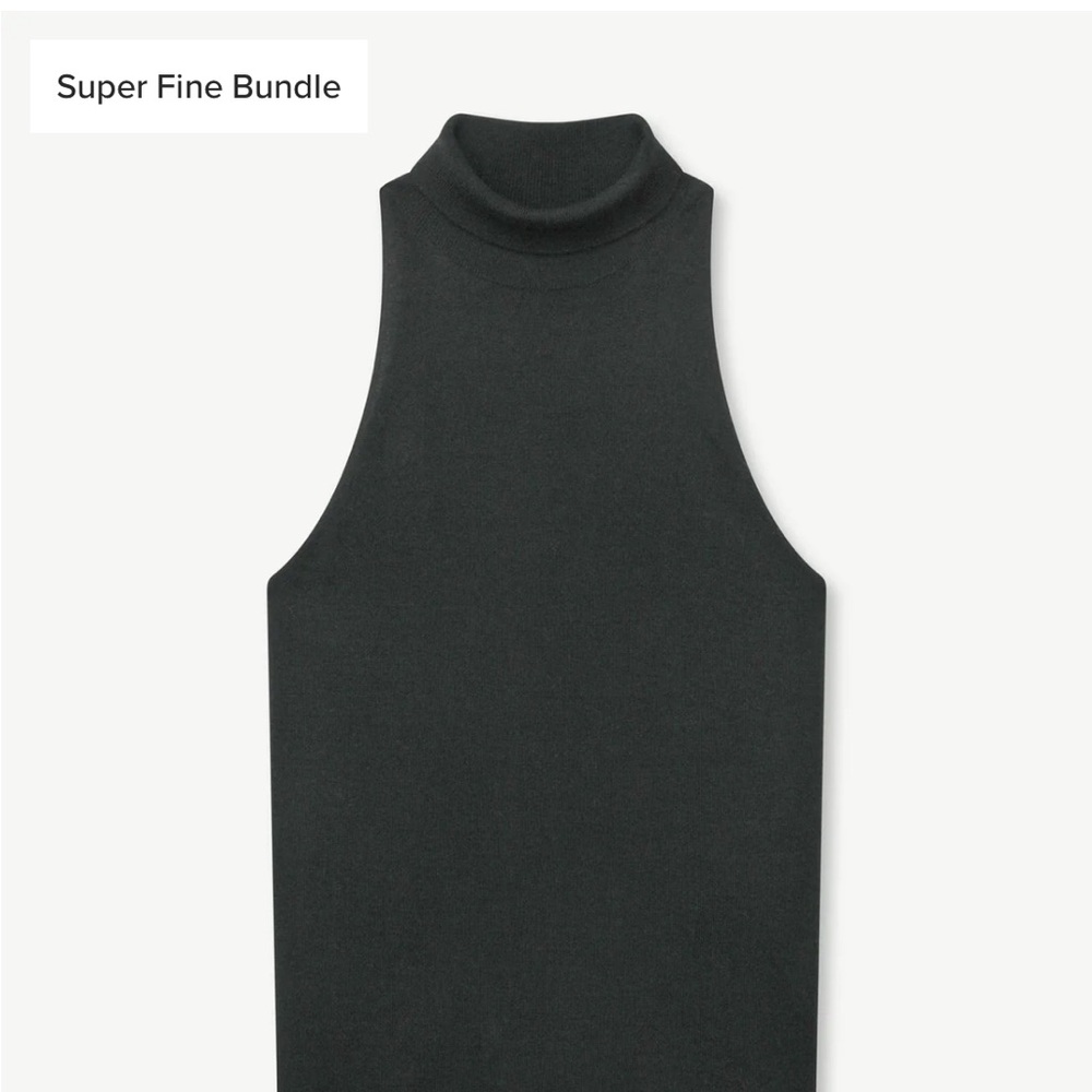 NAADAM Charcoal Turtleneck Sweater